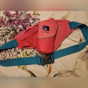 Nathan hydration running belt, pink and blue,gym,belt, Nathan,runner